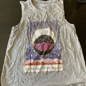 Spiritual Gangster Graphic Tank Top with Cosmic Design